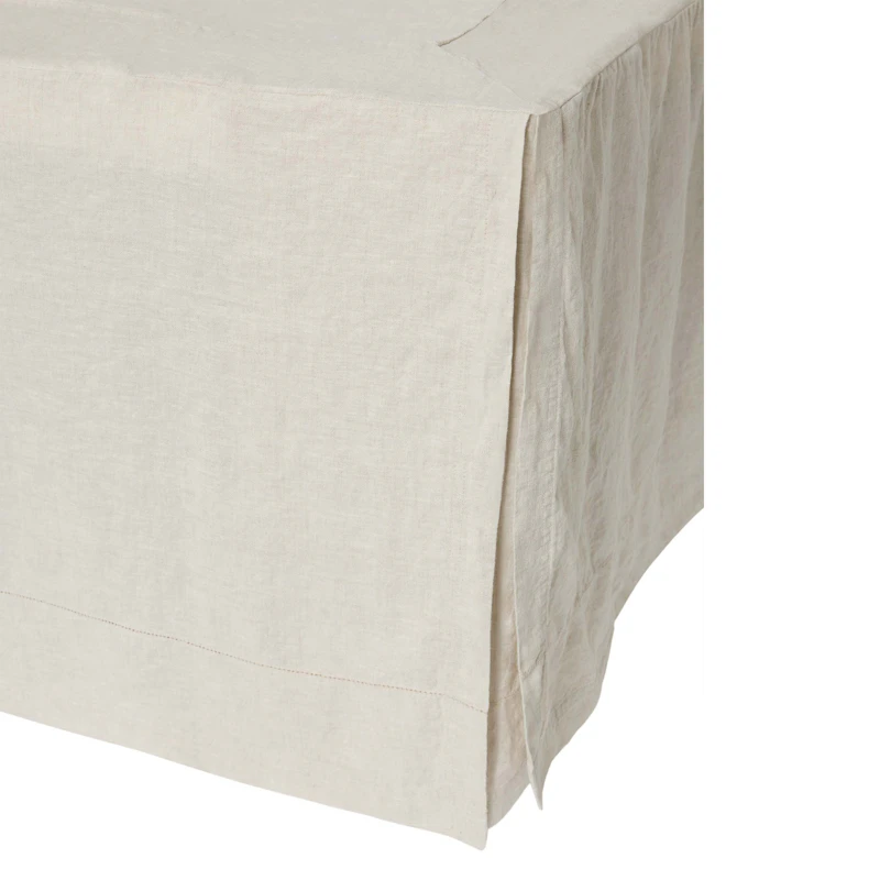 Linen Bed Skirt, 180x200 cm