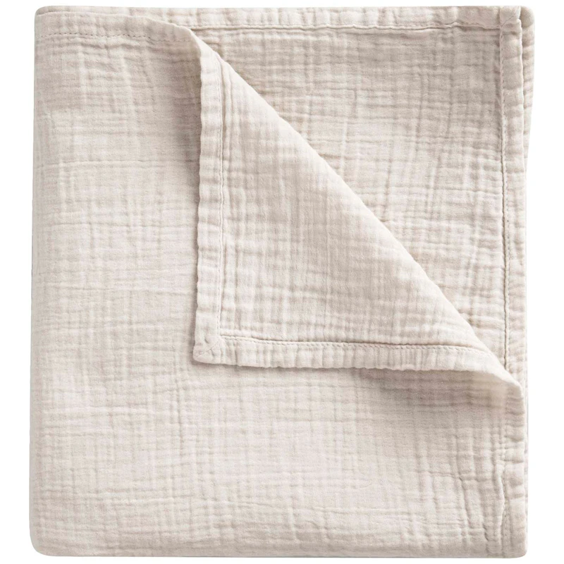 Eggshell Muslin Kapalopeitto, 110x110 cm