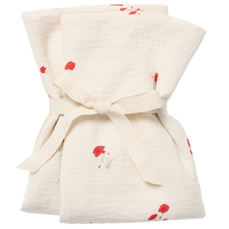 Poppy Musliinihuovat 2 kpl:n pakkaus, 60x60 cm