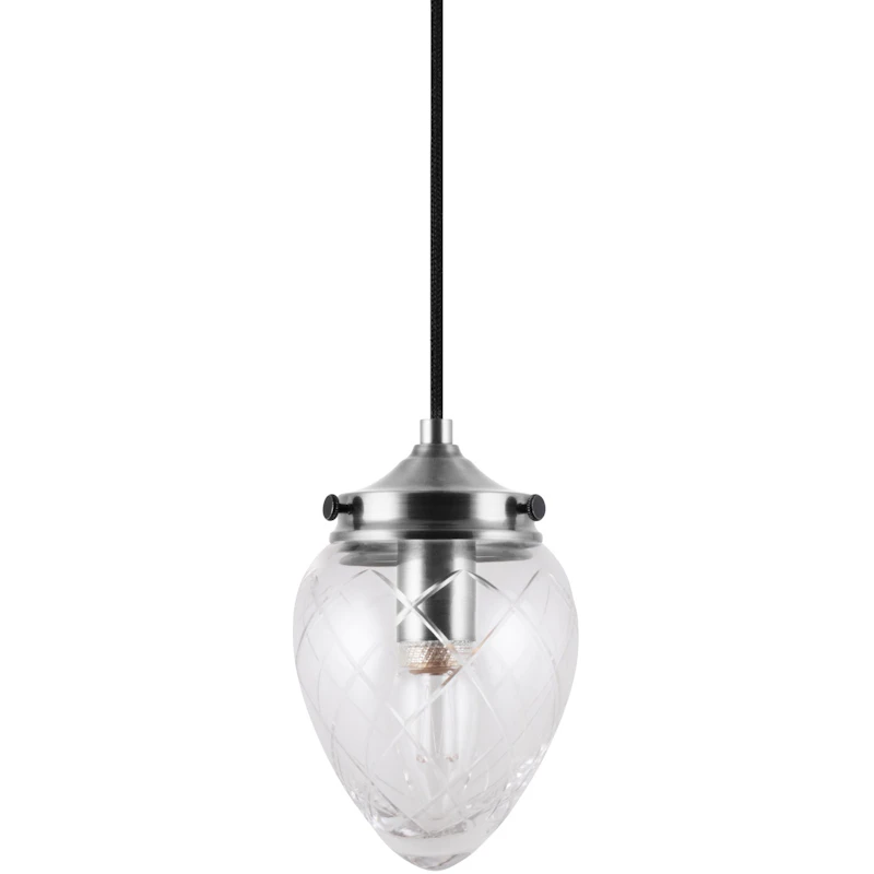 Juni 11 Riippuvalaisin, Teräksenharmaa / Kirkas