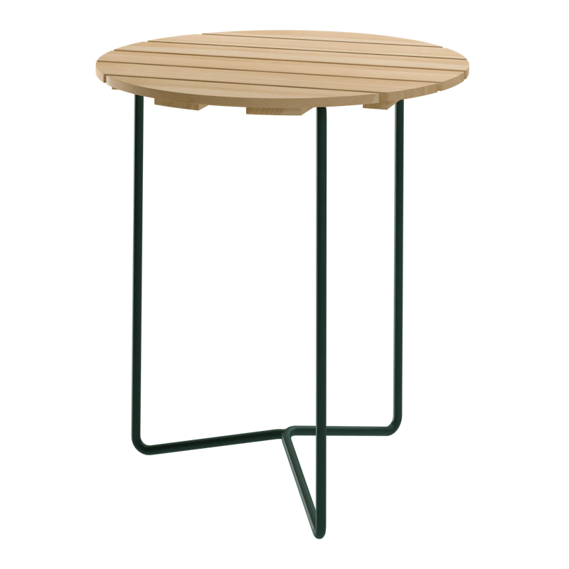 6B Pöytä Ø60 cm, Öljytty Mänty / Vihreä