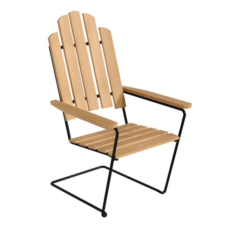 Lepotuoli A3, Oiled Oak / Musta