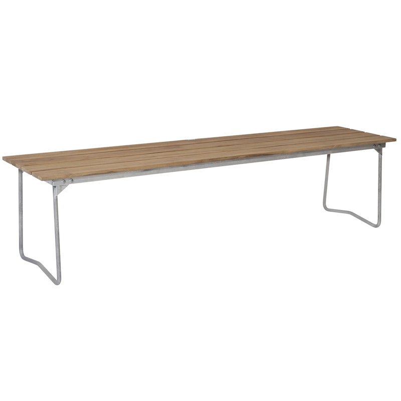Penkki 9 170 cm, Käsittelemätön Tiikki / Kuumagalvanoitu Teräs