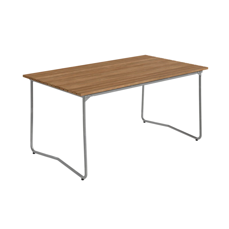 Bovik Pöytä 92x150 cm, Teak / Kuumagalvanoitu Teräs