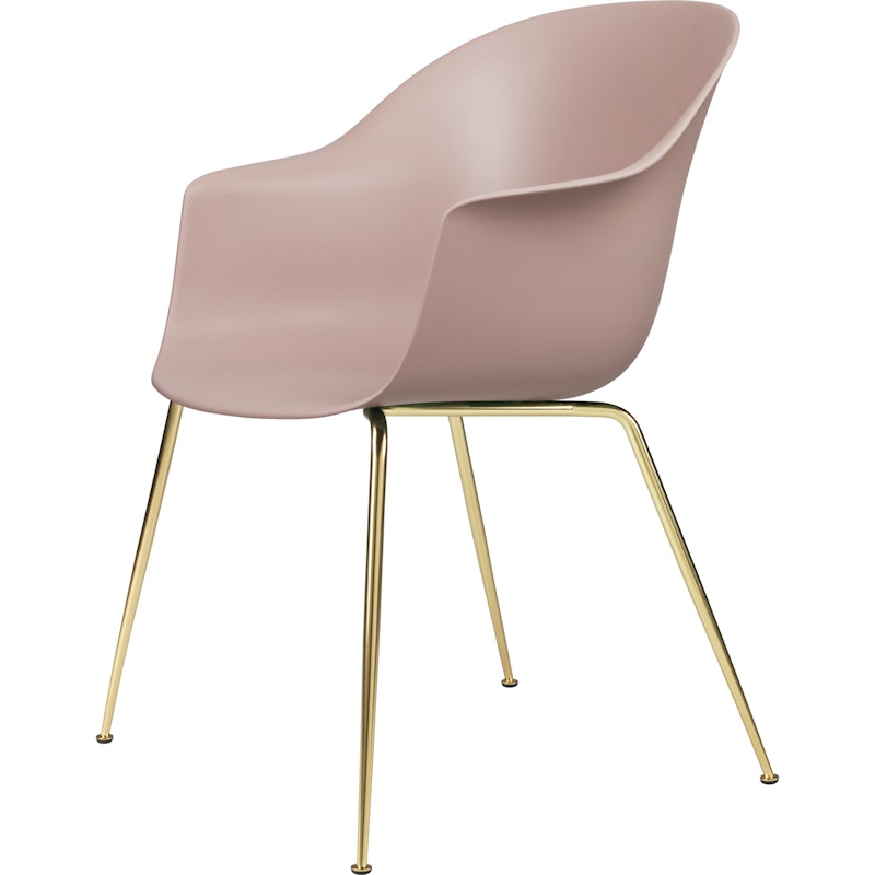 Bat Chair Conic, Brass Semi Matt/ Sweet Pink