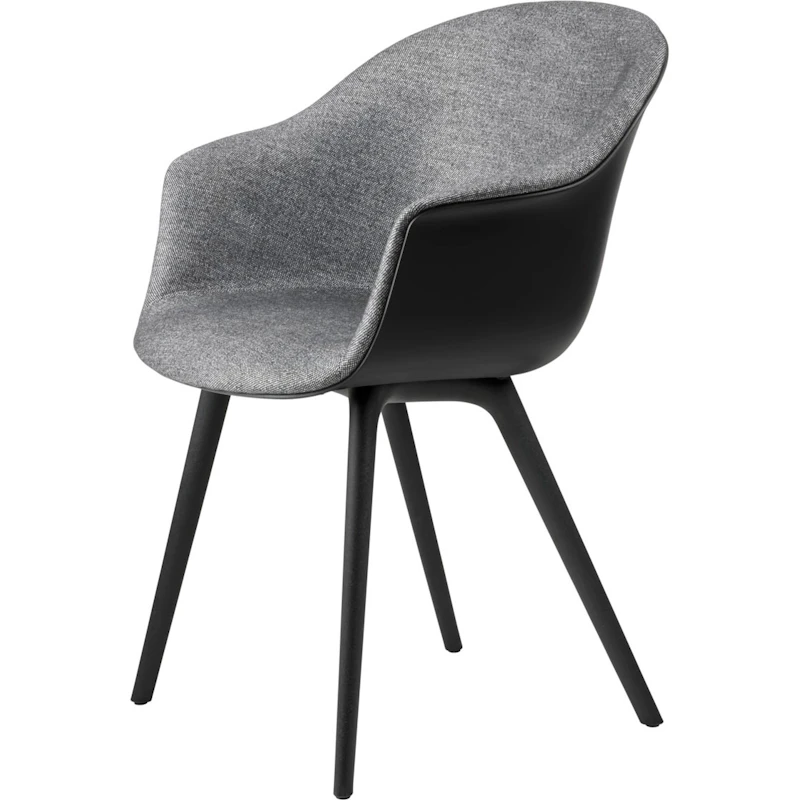 Bat Ruokailutuoli Verhoiltu Etupuoli / Muovipohja, Plain 0023