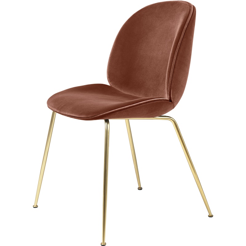 Beetle Tuoli Brass / Velvet, Rusty Red