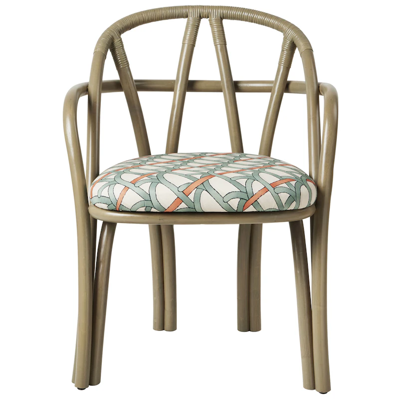 Bistra Käsinojallinen Ruokailutuoli, Olive / Reales Pattern 001