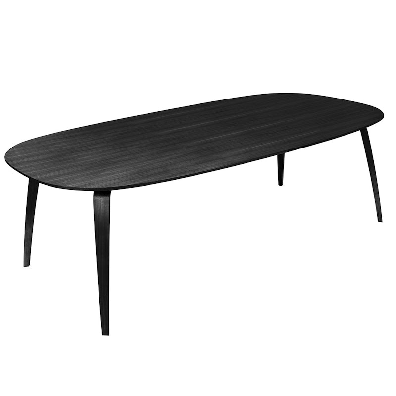 GUBI Ruokapöytä 120x230cm, Musta