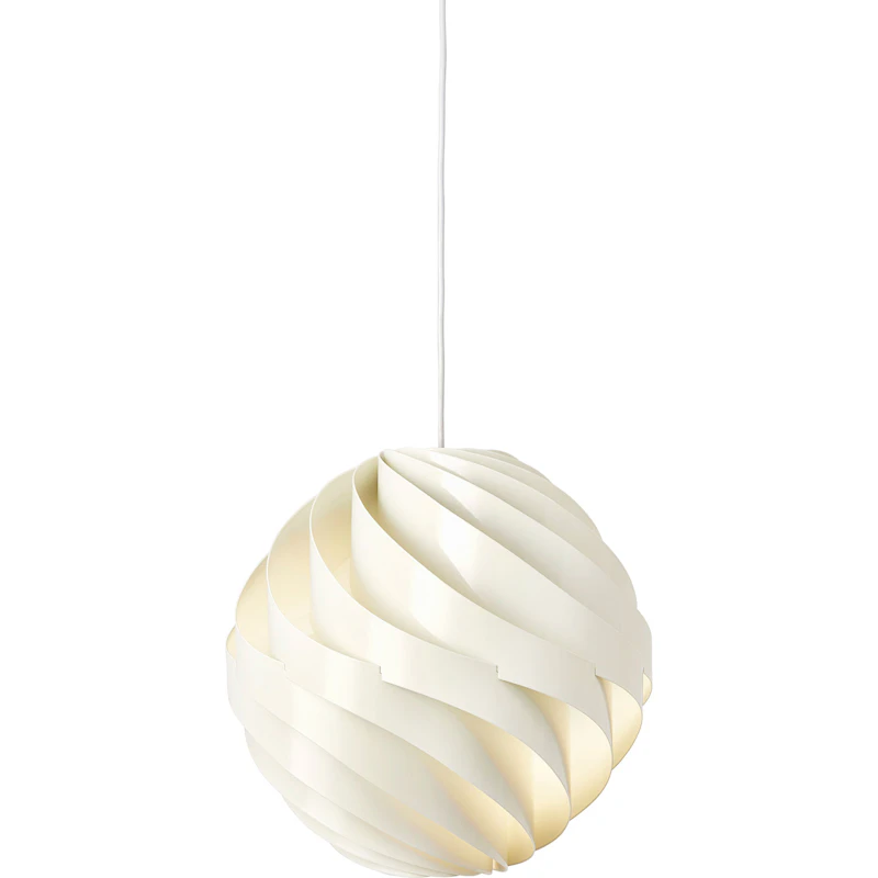 Turbo Riippuvalaisin Ø 36 cm, Glossy Alabaster White