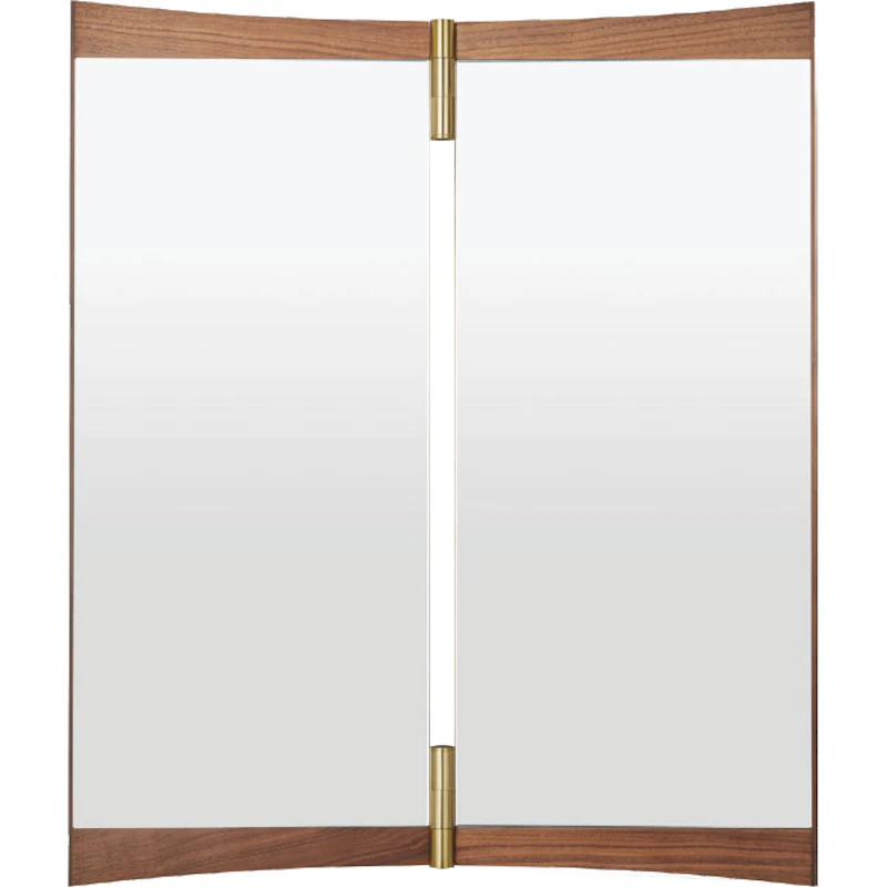 Vanity 2 Seinäpeili 59x69 cm, Saksanpähkinä