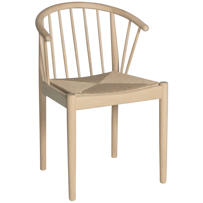 Lindeberg Tuoli, Valkoöljytty Tammi / Rottinki-istuin