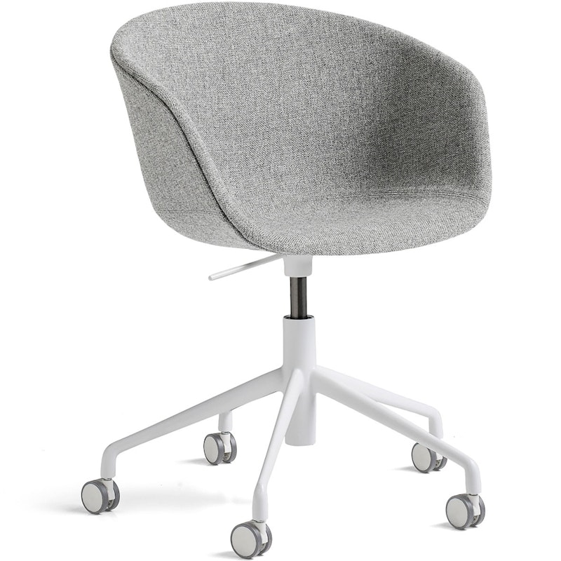 AAC53 Tuoli 5 star swivel, Valkoinen / Hallingdal Grey