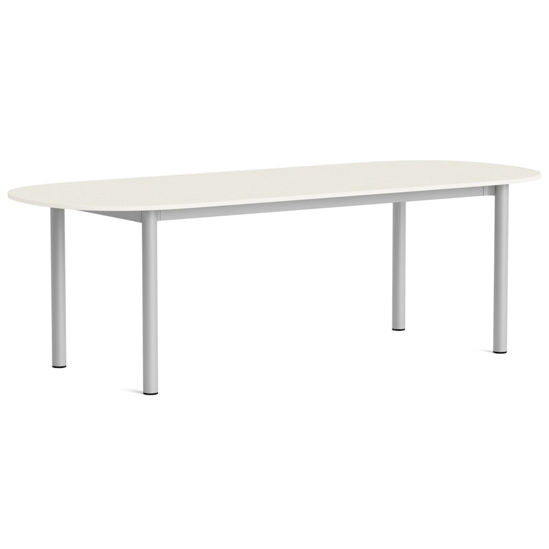 Annex Pöytä Soikea 95x240 cm, Alumiini / Cotton Cream
