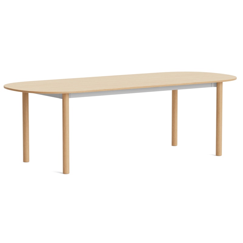 Annex Pöytä Soikea 95x240 cm, Alumiini Lakattu Tammi / Lakattu Tammi