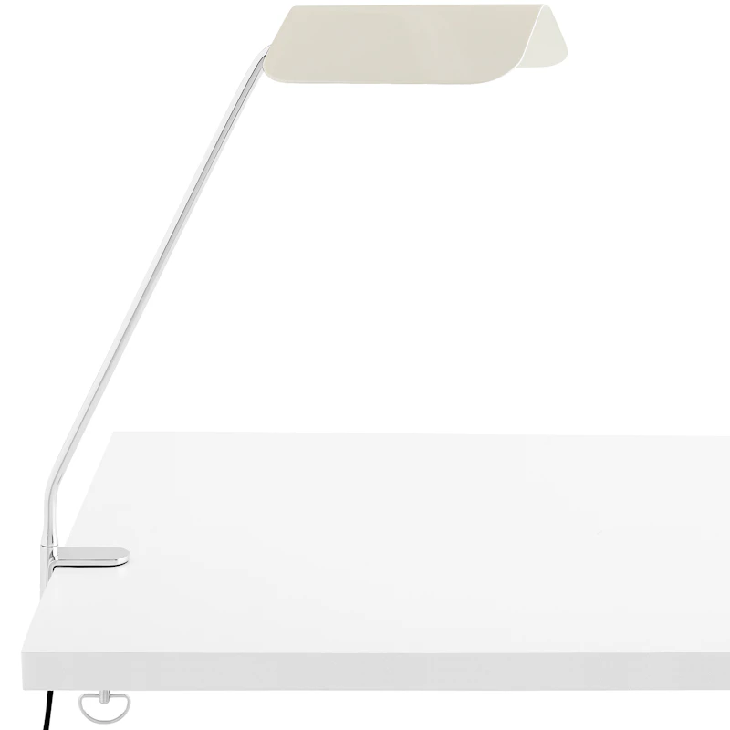 Apex Työpöytävalaisin Kiinnikkeellä, Oyster White