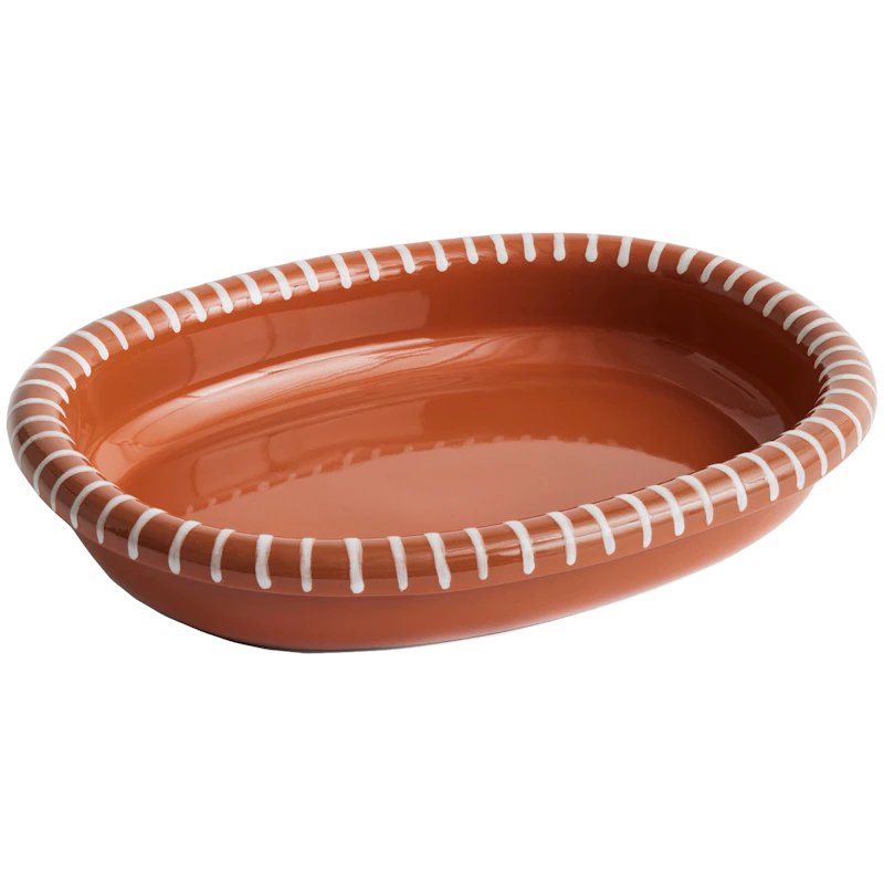 Barro Oval Dish Large, Natural
