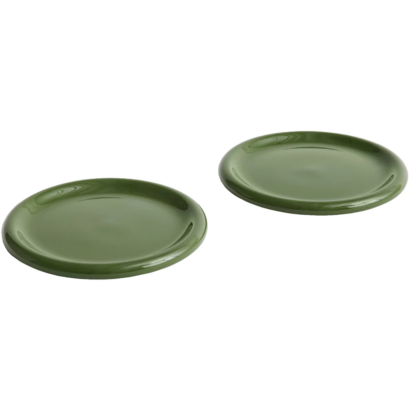 Barro Plate Set of 2 Ø24 cm, Green