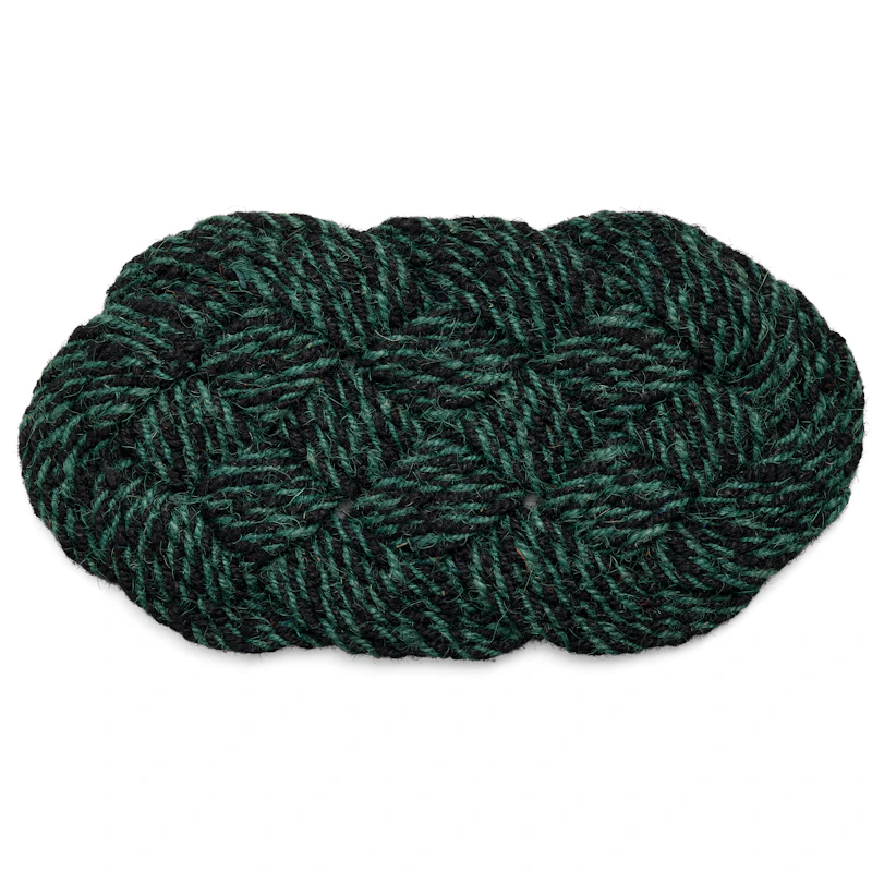 Coco Ovimatto Swirl 40x80 cm, Green / Black