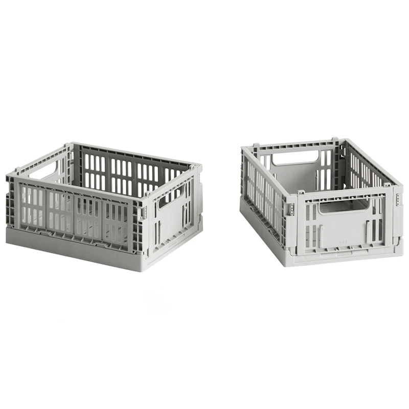 Colour Crate Laatikot Mini 2 kpl:n pakkaus, Vaaleanharmaat