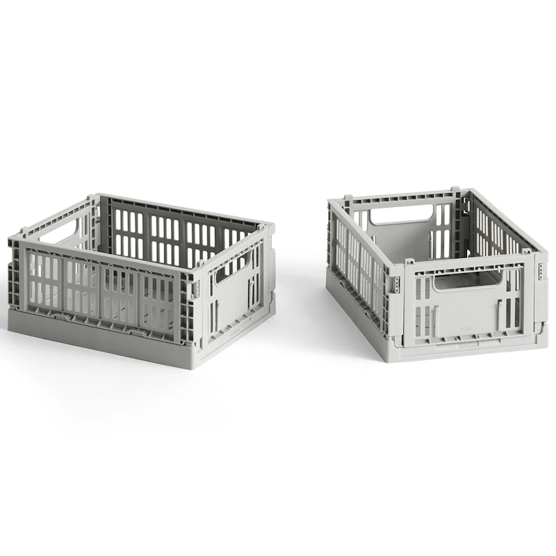 Colour Crate Mini Säilytys 2 kpl:n pakkaus, Grey