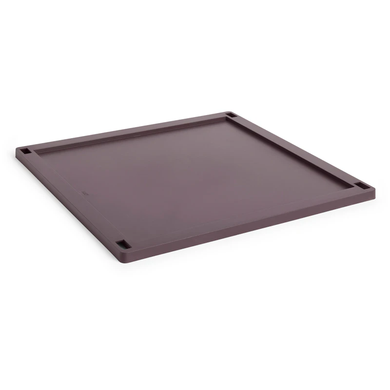 Colour Crate Plastic Large Square Kansi, Bordeaux