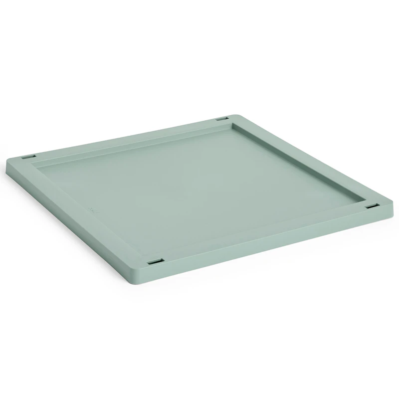Colour Crate Plastic Medium Square / Cube Kansi, Sage Green