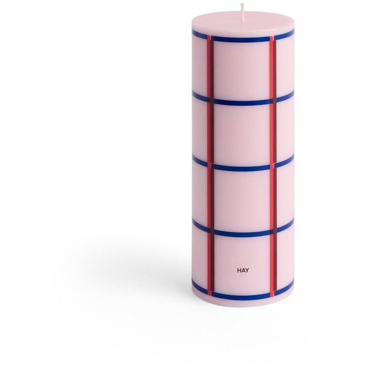 Column Pöytäkynttilä Keskikokoinen, Punainen / Tummansininen / Light Pink