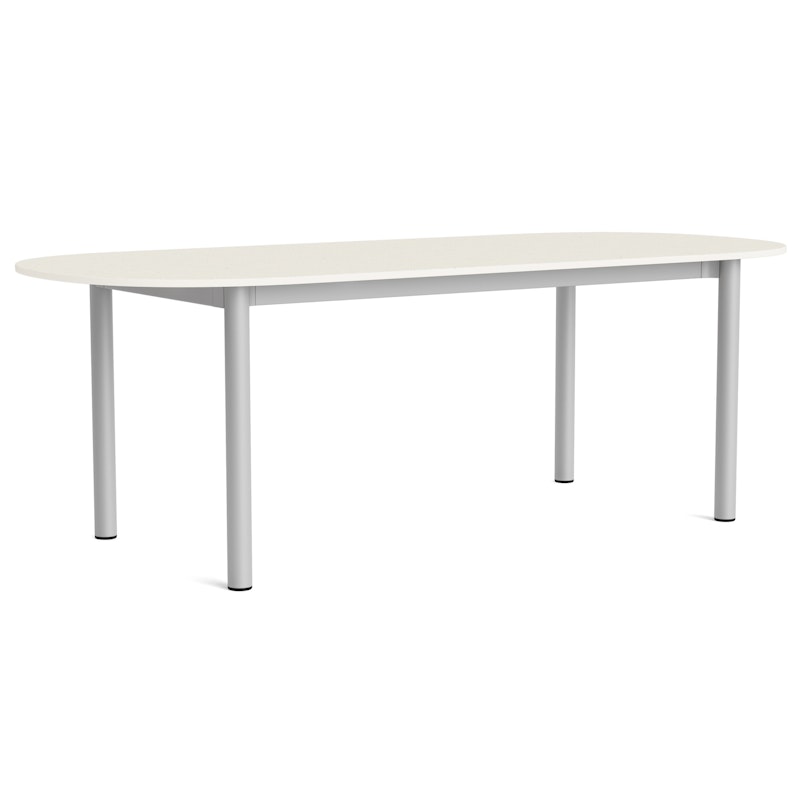 Annex Pöytä Soikea 95x220 cm, Alumiini / Cotton Cream