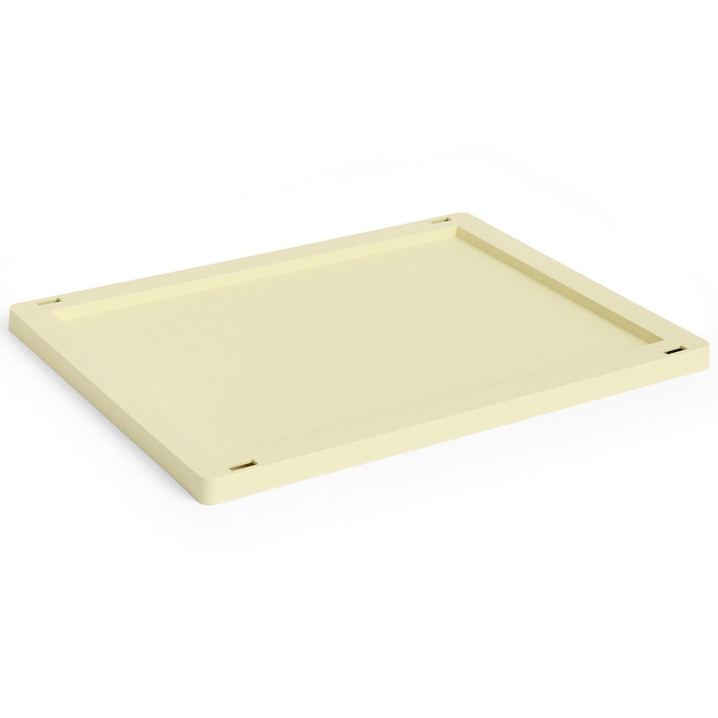 Colour Crate Plastic Medium Kansi, Light Yellow