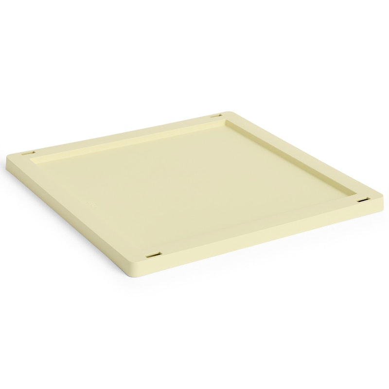 Colour Crate Plastic Medium Square / Cube Kansi, Light Yellow