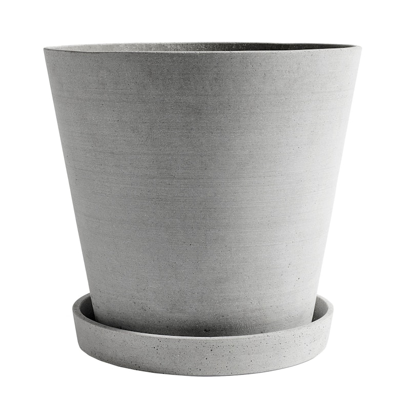 Flowerpot Ruukku Pikkulautasella Harmaa, Ø34 cm XXXL