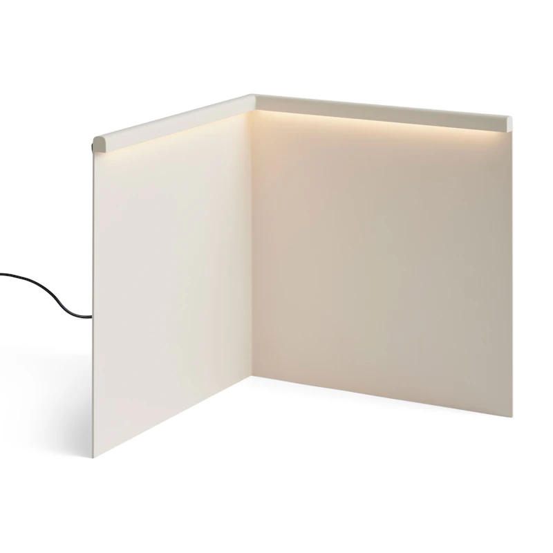 LBM Corner Pöytävalaisin, Cream White