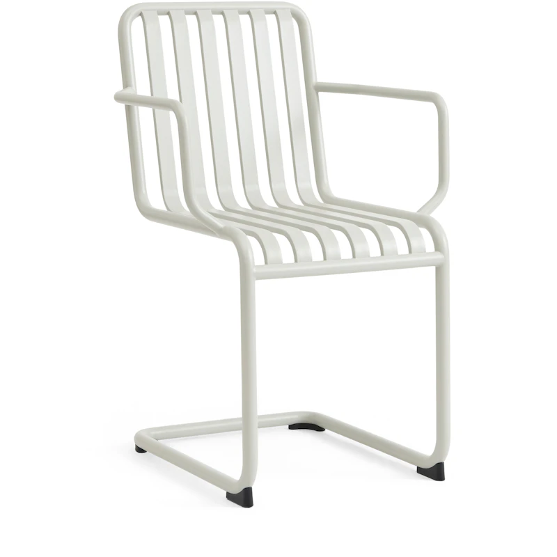Palissade Cantilever Armchair, Sky grey powder coated steel