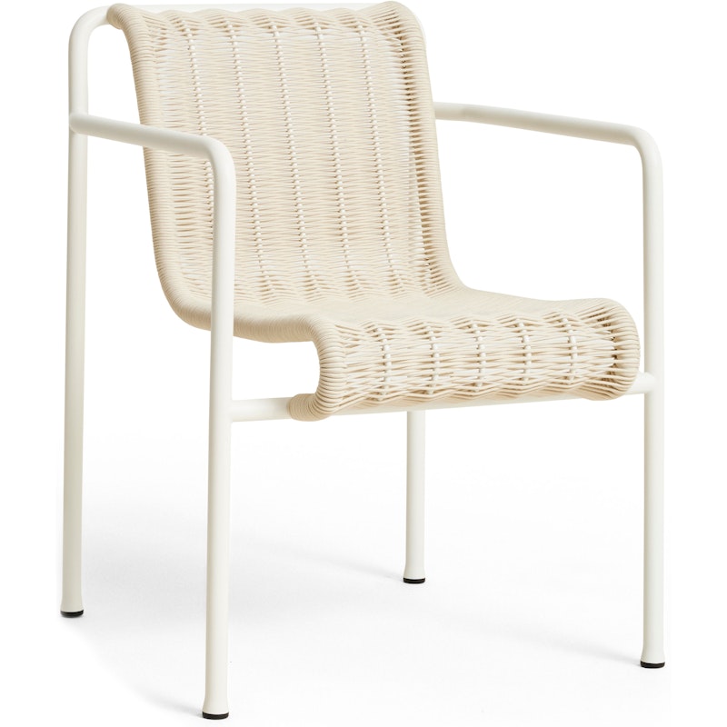 Palissade Cord Dining Armchair, Cream White