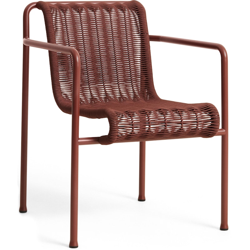 Palissade Cord Dining Armchair, Iron Red