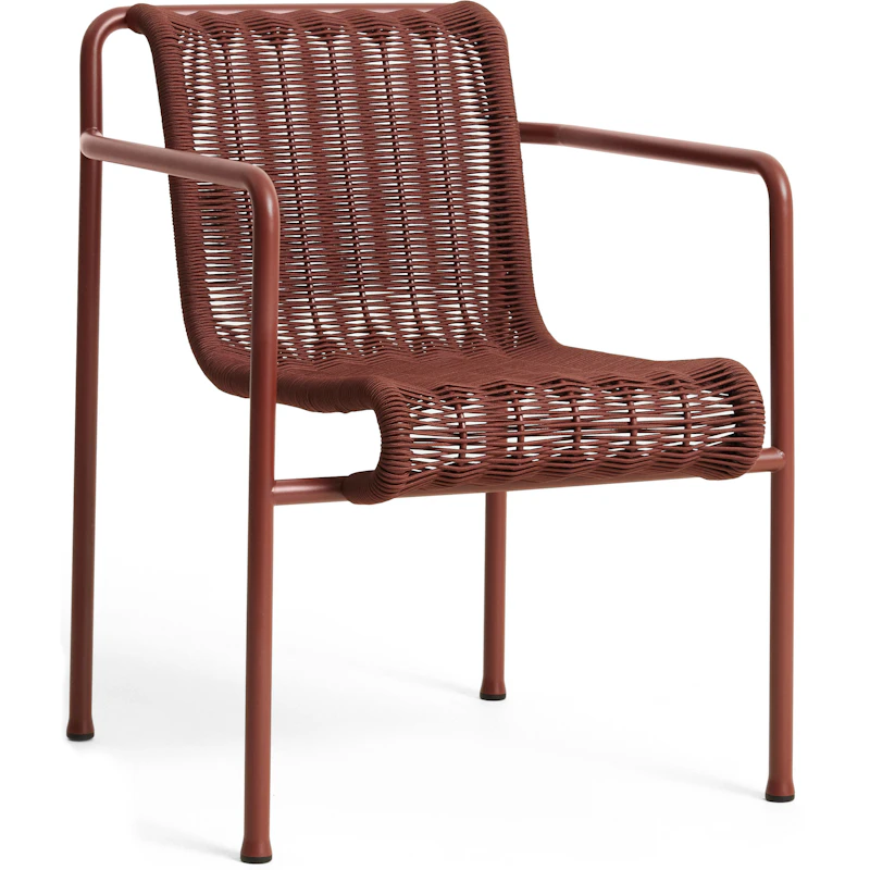 Palissade Cord Dining Armchair, Iron Red