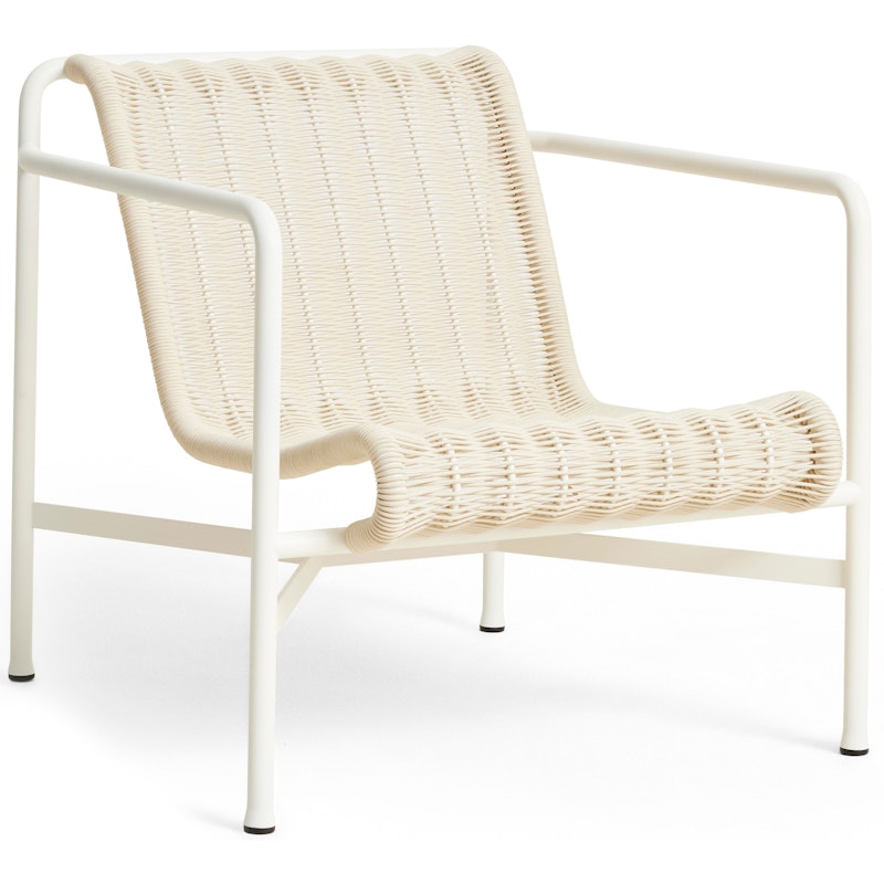 Palissade Cord Lounge-Tuoli Matala, Cream White