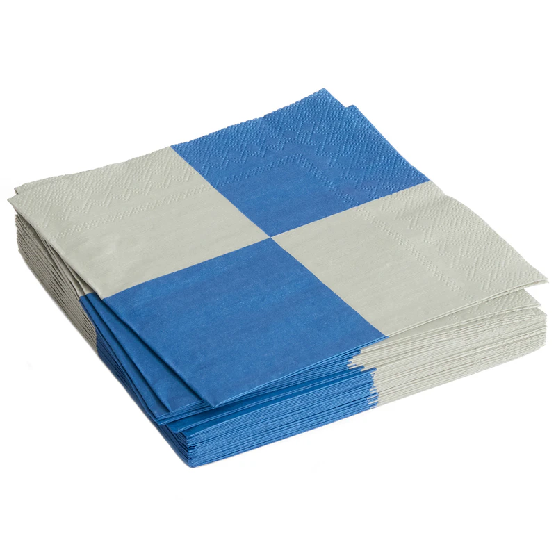 Pattern Servetit 40x40 cm, Harmaat / Siniset
