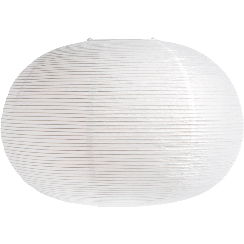 Rice Paper Lampunvarjostin Classic White, Ellipse