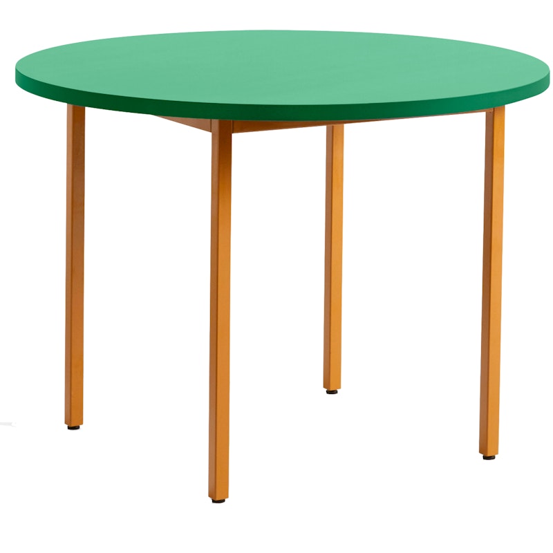 Two-Colour Pöytä Ø105 cm, Ochre / Green Mint