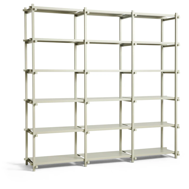 Woody Shelving 2.0 High Smokey Grey Beech / Smokey Grey Steel