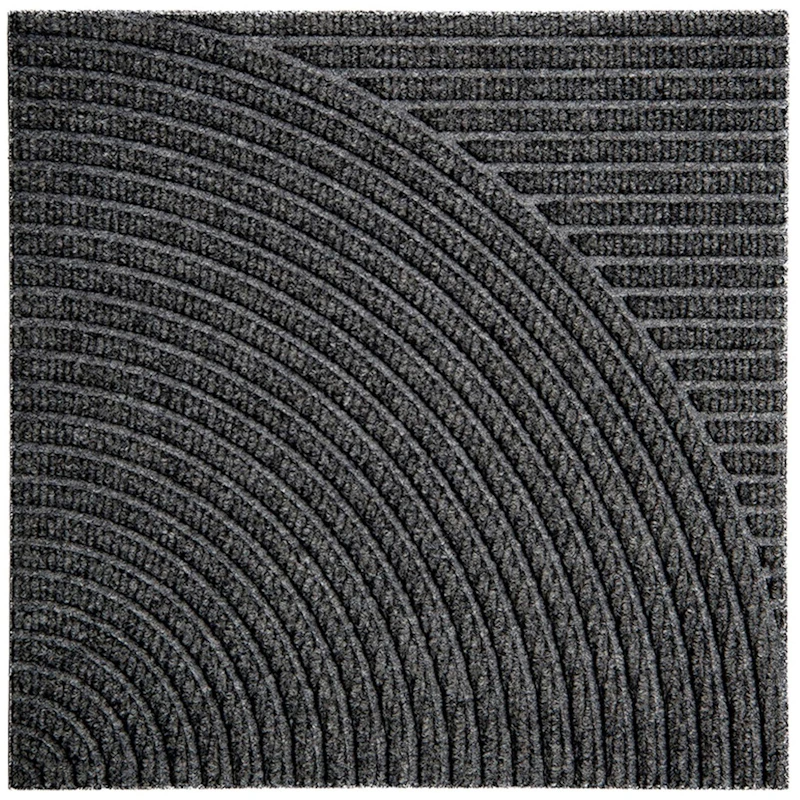 Zen Ovimatto 45x45 cm Horizontal & Circular, Grey
