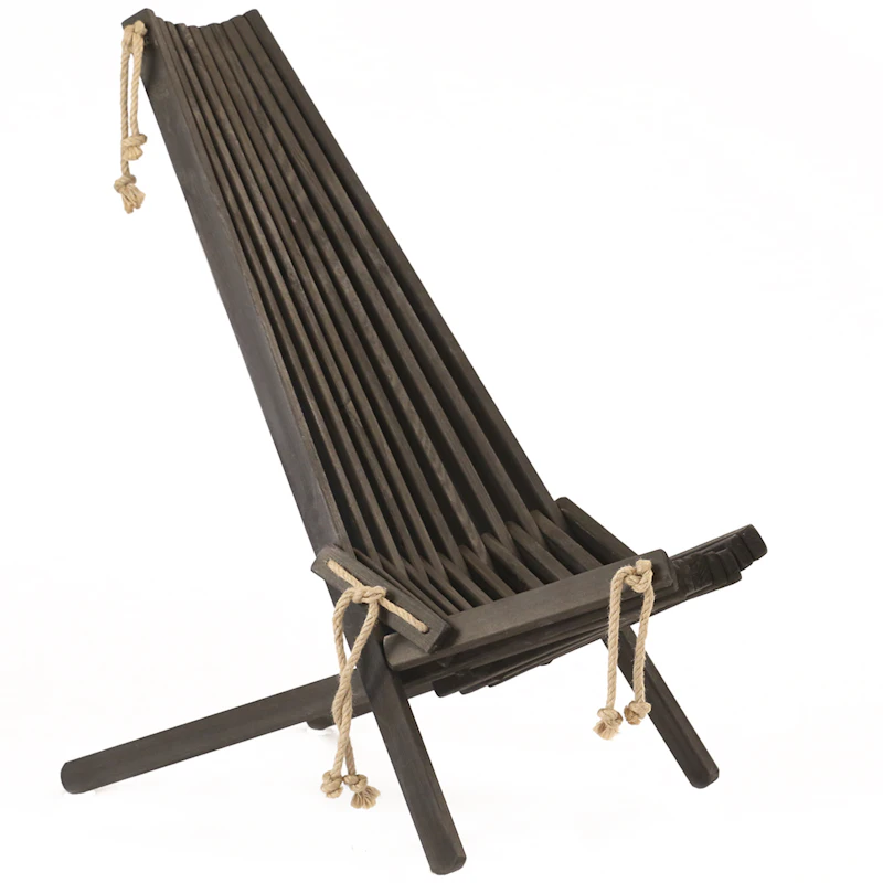 Ecochair Nojatuoli Öljytty Mänty, Musta