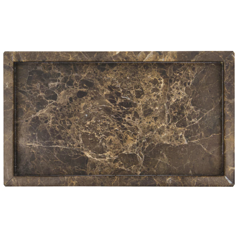 Able Tarjotin Marmori 14x24 cm, Ruskea