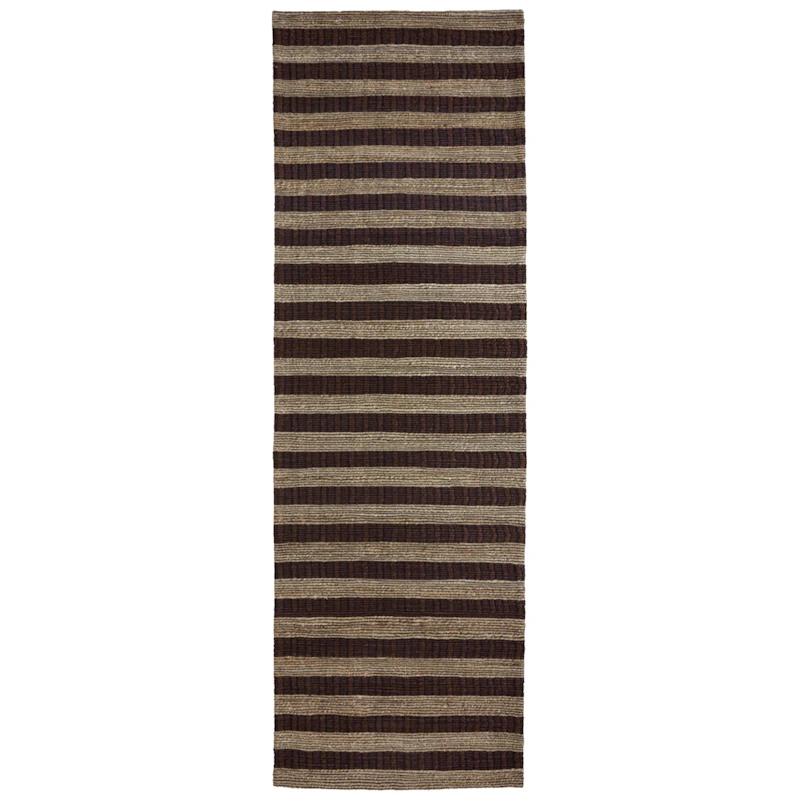Block Matto 90x300 cm, Ruskea/Luonnonvärinen