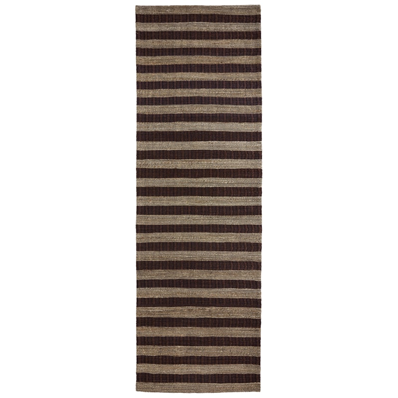 Block Matto 90x300 cm, Ruskea/Luonnonvärinen