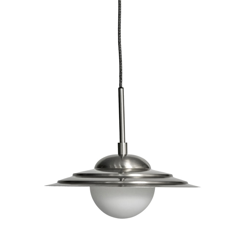 Coin Riippuvalaisin Ø35 cm, Bruched Silver