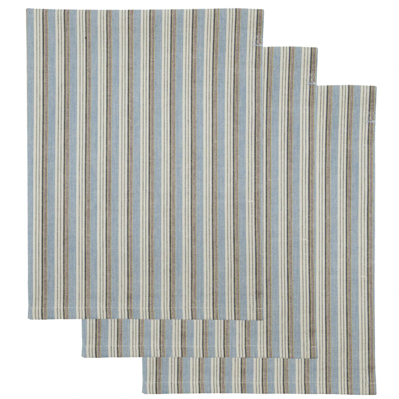 Cook Keittiöpyyhe 55x75 cm 4 kpl:n pakkaus, Sininen/Hiekanvärinen