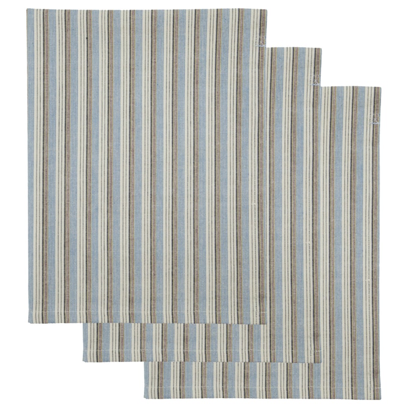 Cook Keittiöpyyhe 55x75 cm 4 kpl:n pakkaus, Sininen/Hiekanvärinen